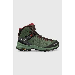 Salewa pantofi Alp Trainer 2 Mid GTX femei, culoarea verde imagine