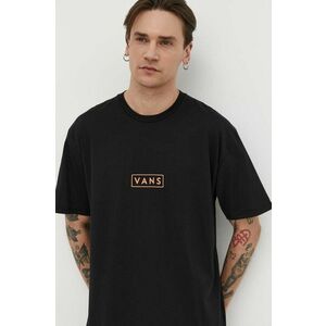 Vans tricou din bumbac barbati, culoarea negru, cu imprimeu imagine