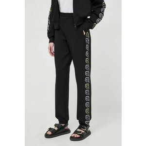 Karl Lagerfeld pantaloni de trening din bumbac culoarea negru, cu imprimeu imagine