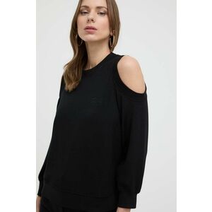 Karl Lagerfeld bluza femei, culoarea negru, neted imagine