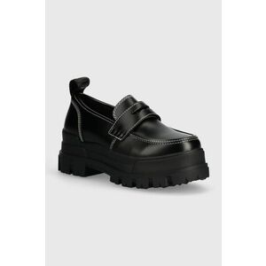 Buffalo mocasini Aspha Loafer femei, culoarea negru, cu platforma, 1622439.BLK imagine