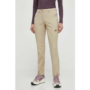 Mammut pantaloni de exterior Runbold culoarea bej imagine