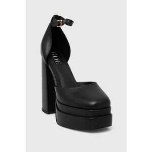 GOE pantofi de piele culoarea negru, cu toc drept, NN2N4264.W2 NN2N4264 imagine