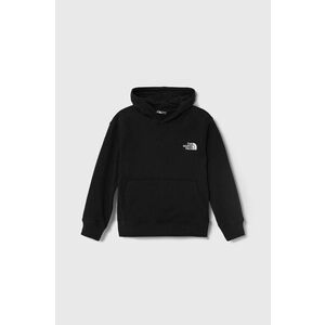 The North Face bluza OVERSIZED HOODIE culoarea negru, cu glugă, melanj imagine