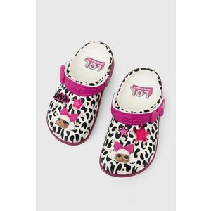 Crocs slapi copii LOL SURPRISE DIVA CLASSIC CLOG culoarea roz imagine