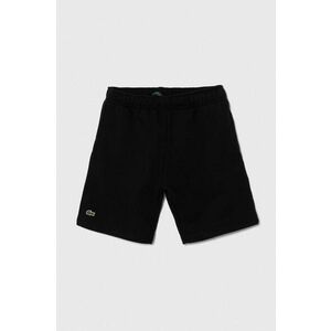 Lacoste pantaloni scurti copii culoarea negru, melanj, talie reglabila imagine