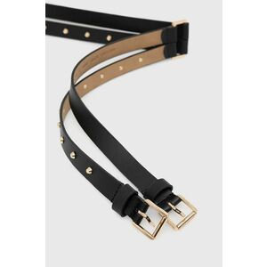 MICHAEL Michael Kors curea de piele femei, culoarea negru imagine