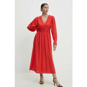 Answear Lab rochie culoarea rosu, maxi, evazati imagine