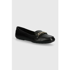 Aldo mocasini de piele Bagdish femei, culoarea negru, cu toc plat, 13669242.Bagdish imagine