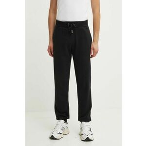 Superdry pantaloni de trening culoarea negru, neted imagine