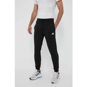 adidas pantaloni de trening culoarea negru, neted imagine