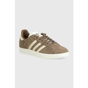 adidas Originals sneakers din piele Gazelle culoarea maro, IG4392 imagine