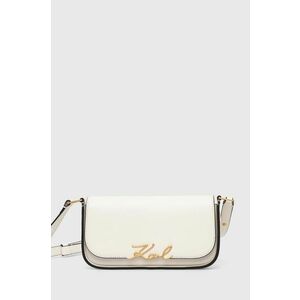 Karl Lagerfeld poseta de piele culoarea alb, 245W3043 imagine