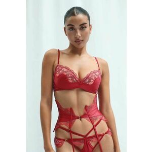 GOD SAVE QUEENS sutien SCARLETT WIRE-FREE PUSH UP BRA culoarea roz, dantela, GSQ-54-116 imagine