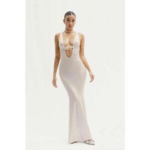 GOD SAVE QUEENS rochie NYMPH DRESS culoarea alb, maxi, evazati, GSQ-71-313 imagine