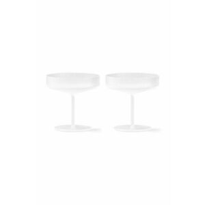 ferm LIVING set de pahare de șampanie Ripple Champagne Saucers 150 ml 2-pack imagine