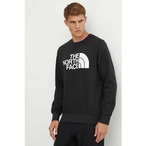 The North Face bluza Easy Crew barbati, culoarea negru, cu imprimeu, NF0A89FGJK31 imagine