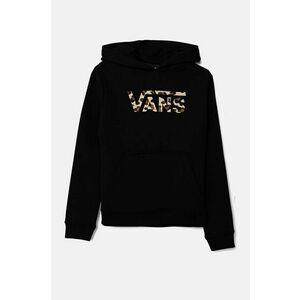 Vans bluza copii GR FELIDAE DROP PO culoarea negru, cu glugă, cu imprimeu, VN000K8WBLK1 imagine