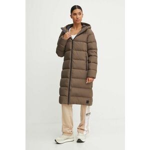 Jack Wolfskin geaca de puf femei, culoarea maro, de iarna imagine