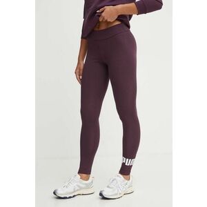 Puma colanti femei, culoarea violet, cu imprimeu imagine