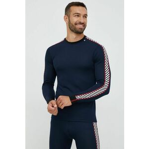 Helly Hansen longsleeve funcțional culoarea albastru marin imagine