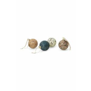 ferm LIVING set de globuri de crăciun Marble Baubles M 4-pack imagine