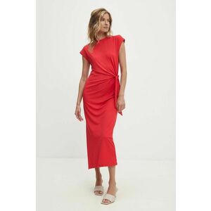 Answear Lab rochie culoarea rosu, maxi, mulata imagine