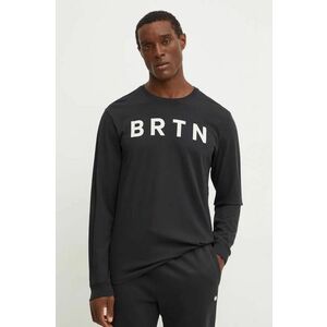 Burton longsleeve din bumbac culoarea negru, cu imprimeu imagine