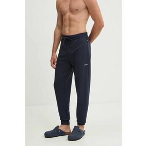 BOSS pantaloni de trening culoarea albastru marin, neted imagine