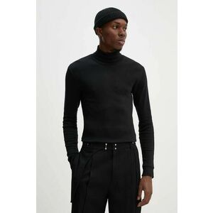 Marc O'Polo longsleeve din bumbac culoarea negru, neted imagine