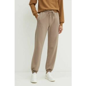 Max Mara Leisure pantaloni de trening culoarea bej, neted, 2426786088600 imagine