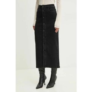 Miss Sixty fustă din denim culoarea negru, midi, dreaptă, 6L3KJ5870000 imagine