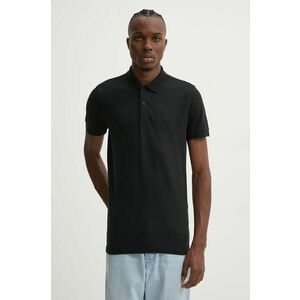 Hollister Co. tricou polo barbati, culoarea negru, neted, KI324-4117 imagine