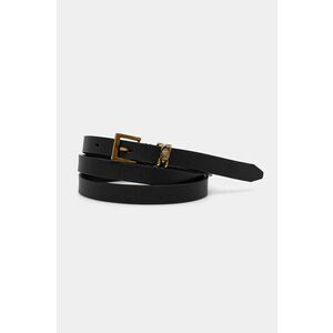 Kurt Geiger London curea de piele SHOREDITCH femei, culoarea negru, 3653900109 imagine