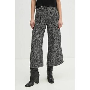 Joop! pantaloni femei, culoarea negru, drept, high waist, 30043412 imagine