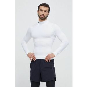 Under Armour mânecă lungă de antrenament ColdGear Compression culoarea alb, neted imagine