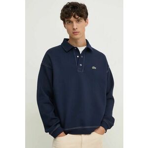 Lacoste bluză barbati, culoarea albastru marin, neted, SH2821 imagine