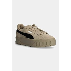 Puma sneakers din piele intoarsă Karmen II culoarea verde, 397457 imagine