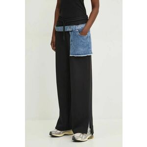 Karl Lagerfeld Jeans pantaloni de trening culoarea negru, neted, 246J1002 imagine