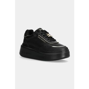 Karl Lagerfeld sneakers din piele ANAKAPRI culoarea negru, KL63519F imagine