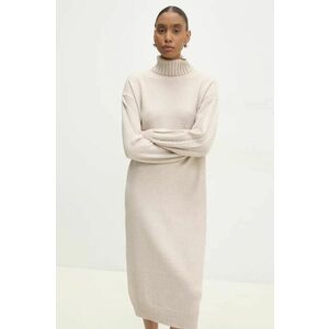 Answear Lab rochie culoarea bej, midi, oversize imagine