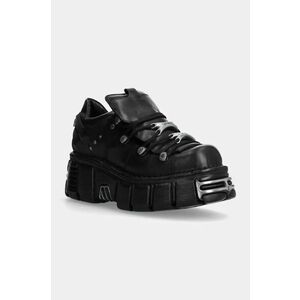 New Rock sneakers din piele culoarea negru, M-120N-S26 imagine