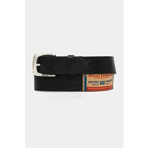 Diesel curea de piele B-JACKRON barbati, culoarea negru, X09735.PS681 imagine