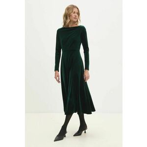 Answear Lab rochie culoarea verde, midi, evazati imagine