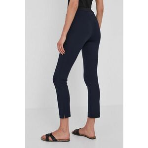 Liviana Conti Pantaloni femei, culoarea albastru marin, model drept, medium waist imagine