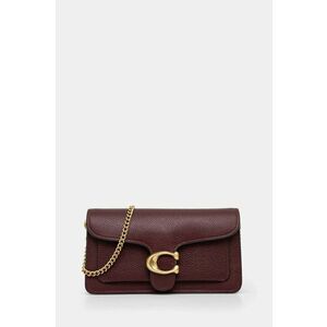 Coach poseta de piele culoarea bordo imagine