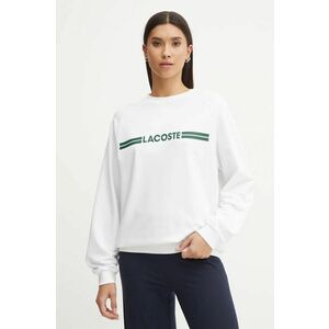 Lacoste bluza femei, culoarea alb, cu imprimeu, SF1472 imagine