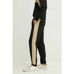 Lacoste pantaloni de trening din bumbac culoarea negru, neted, XH2846 imagine