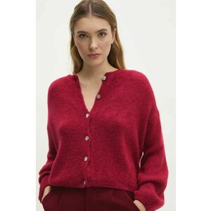 Answear Lab cardigan de lana culoarea bordo imagine