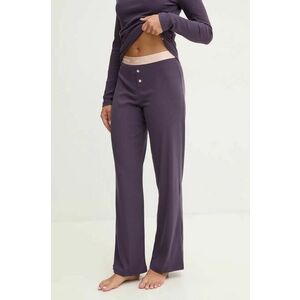 United Colors of Benetton pantaloni de pijama femei, culoarea violet, 32WA3F03P imagine